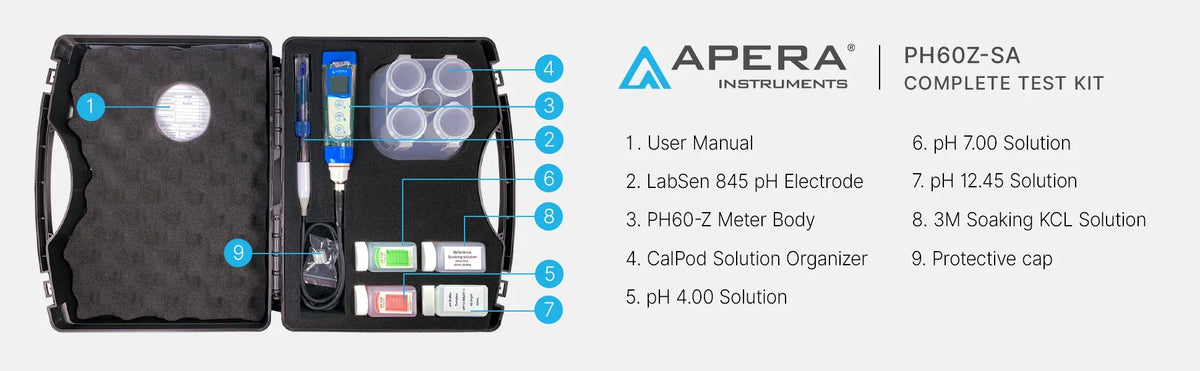 Apera PH60Z-SA complete test kit