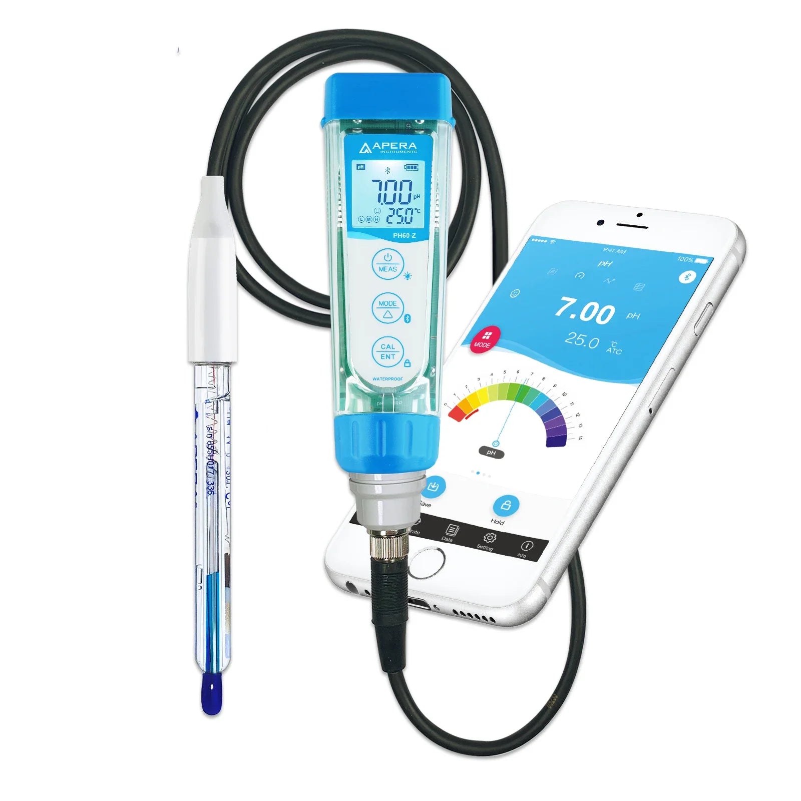 Apera PH60Z-VS smart pH tester with LabSen electrode