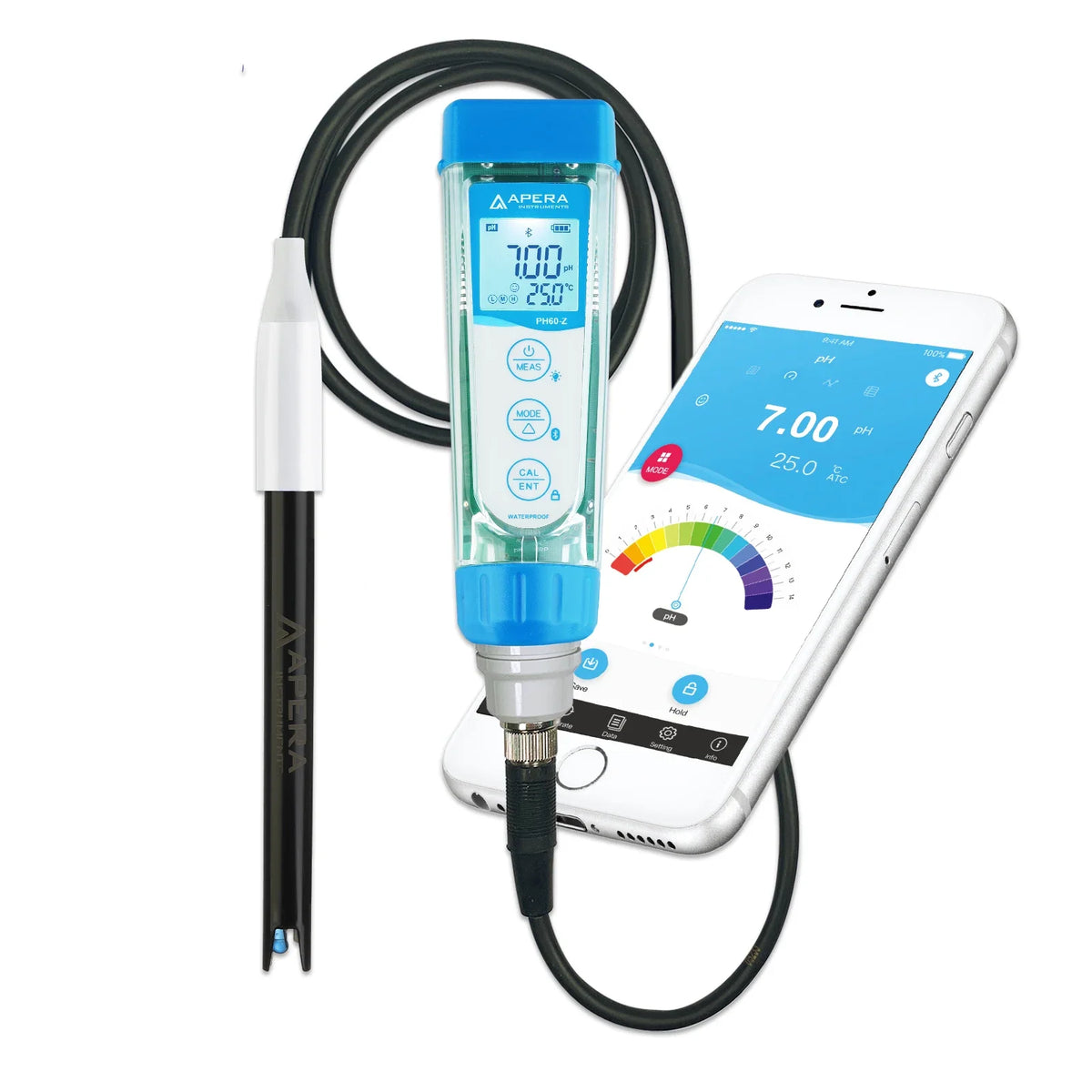 Apera PH60Z-WW smart pH tester with LabSen electrode