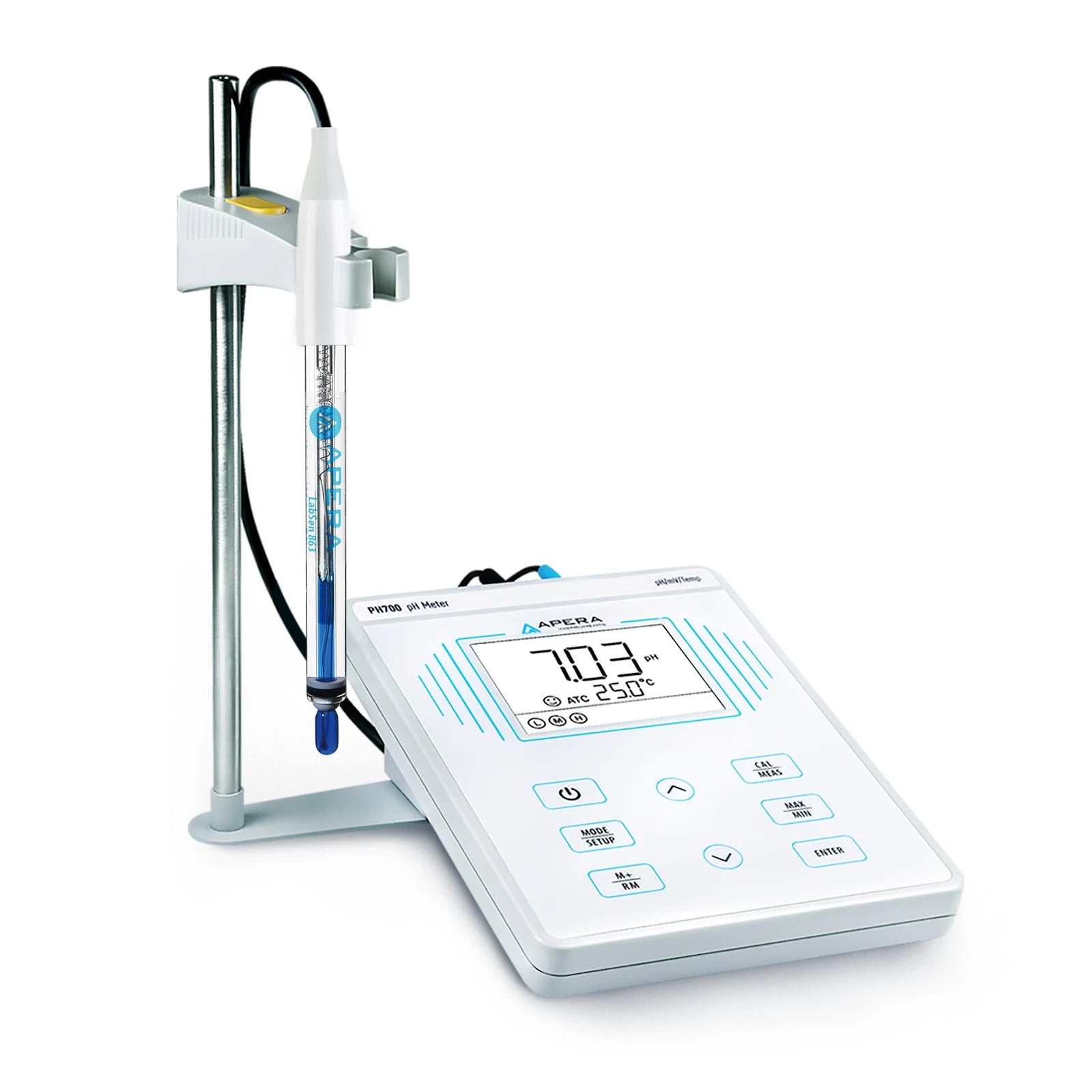 Apera PH700-HT Benchtop pH Meter Kit with LabSen 863 for High-Temperature and Caustic Solutions Benchtop pH Meter Apera Instruments