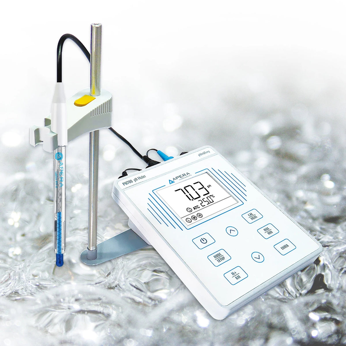 Apera PH700-HT Benchtop pH Meter Kit with LabSen 863 for High-Temperature and Caustic Solutions Benchtop pH Meter Apera Instruments