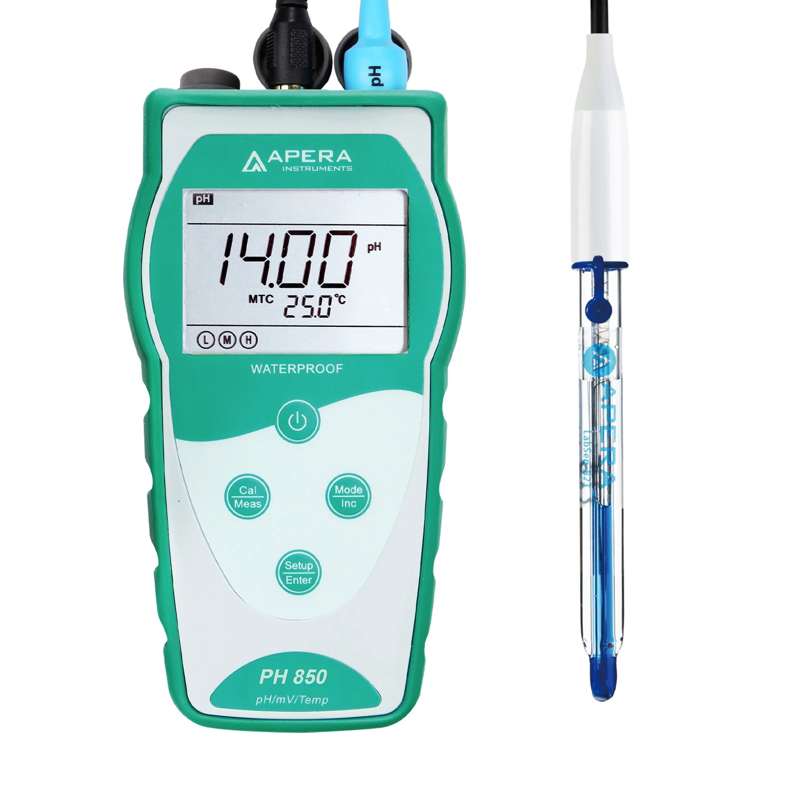 Apera PH850-DP Portable pH Meter Kit with LabSen 823 pH/Temperature Electrode Default Title Value Portable pH Meter Apera Instruments