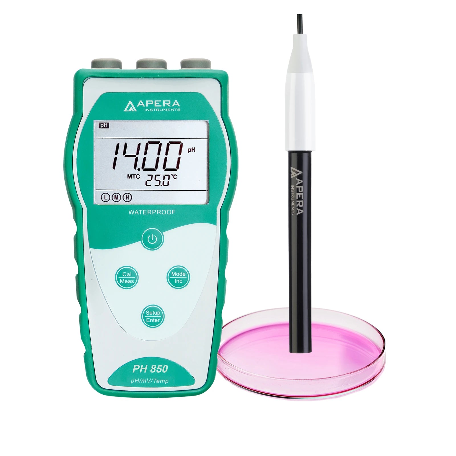 Apera PH850-FT Portable Flat-Surface pH Meter Kit with LabSen 373 Electrode Default Title Value Portable pH Meter Apera Instruments