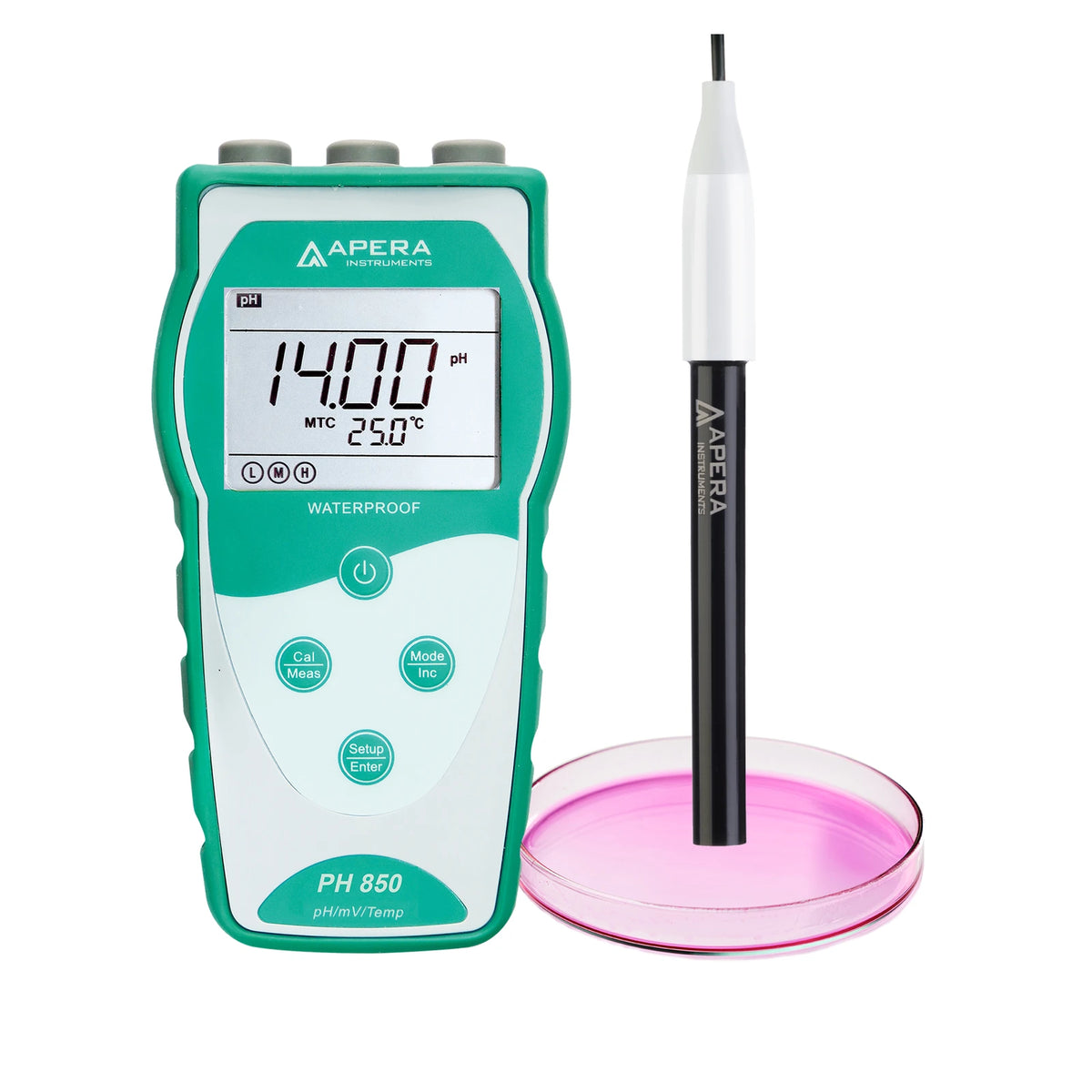 Apera PH850-FT Portable Flat-Surface pH Meter Kit with LabSen 373 Electrode Default Title Value Portable pH Meter Apera Instruments