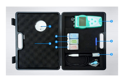Apera PH850-FT Portable Flat-Surface pH Meter Kit with LabSen 373 Electrode Value Portable pH Meter Apera Instruments