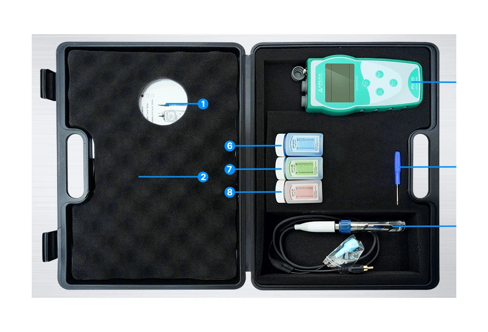Apera PH850-MT Portable Meat pH Meter Kit with LabSen 763 Blade Spear Electrode Value Portable pH Meter Apera Instruments