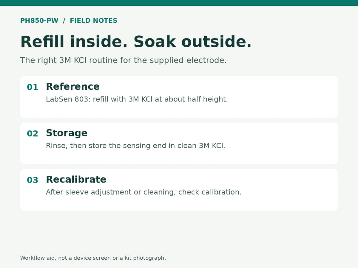 Refill inside. Soak outside.