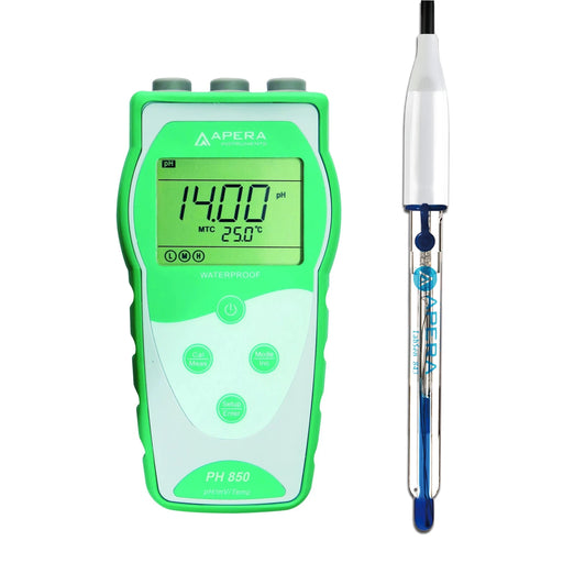 Apera PH850-SA Portable pH Meter Kit with LabSen 843 for Strong Alkali and High-Salinity Solutions Value Portable pH Meter Apera Instruments