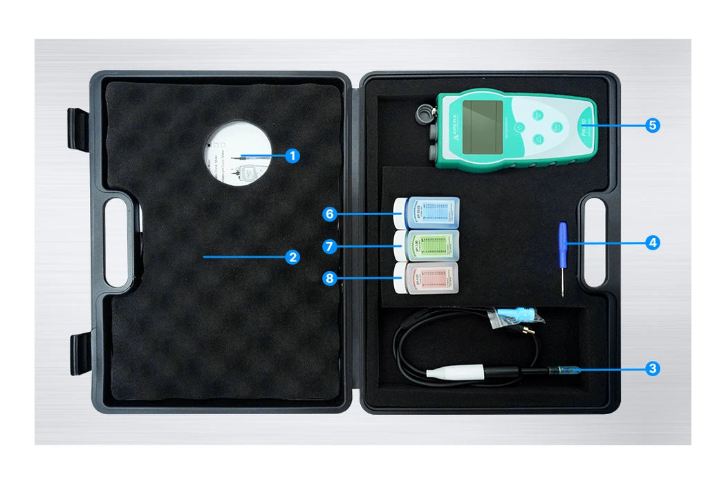 Apera PH850-SL Portable Soil pH Meter Kit with LabSen 553 Spear Electrode Value Portable pH Meter Apera Instruments