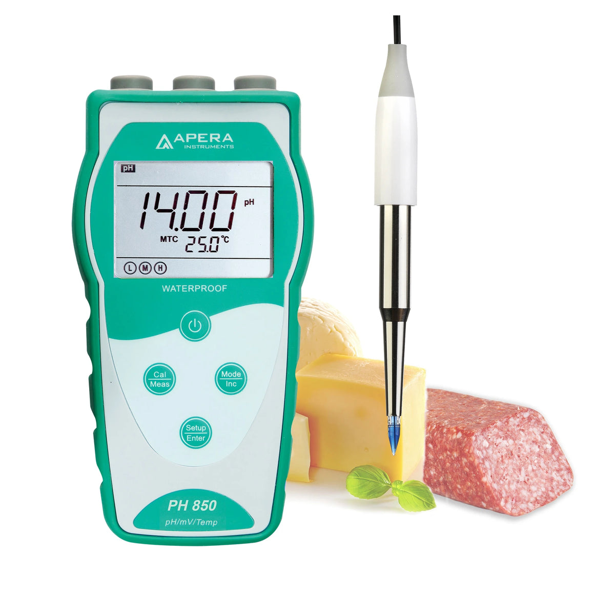 Apera PH850-SS Portable Food pH Meter Kit with LabSen 753 Spear Electrode Default Title Value Portable pH Meter Apera Instruments