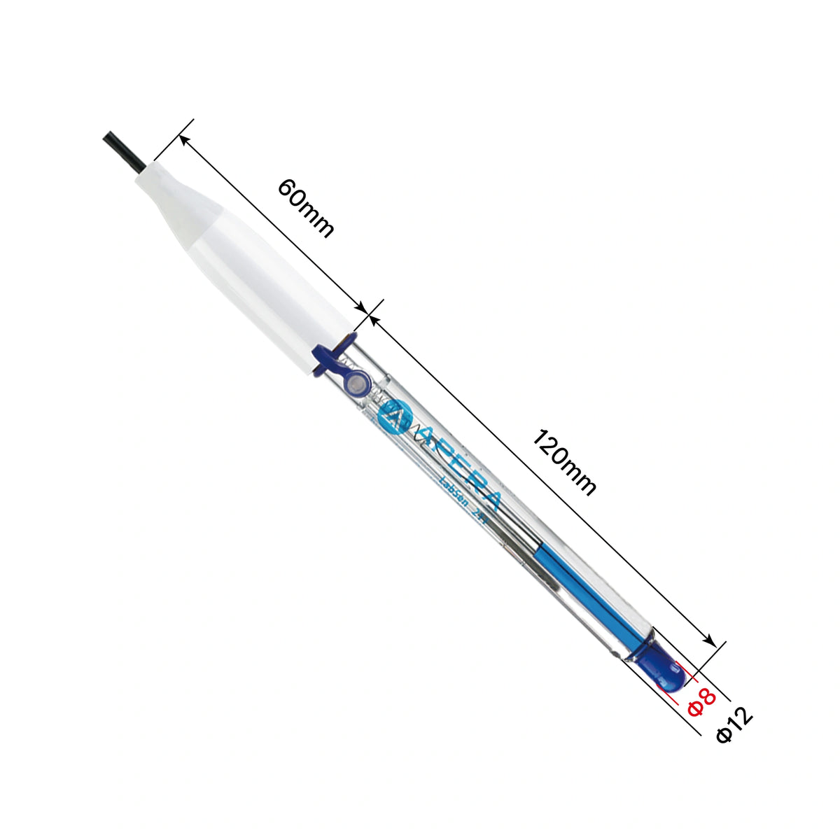 LabSen 213 dimensioned whole-electrode photograph
