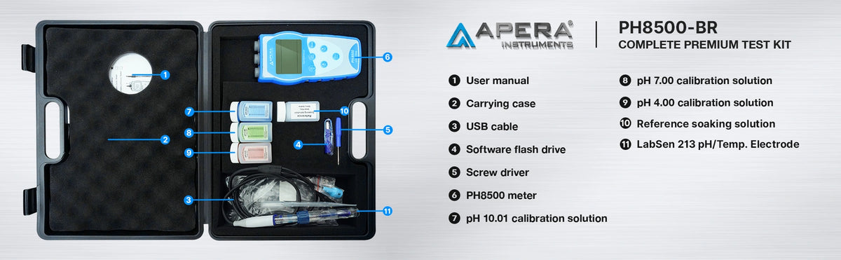 Exact PH8500-BR complete-kit contents illustration
