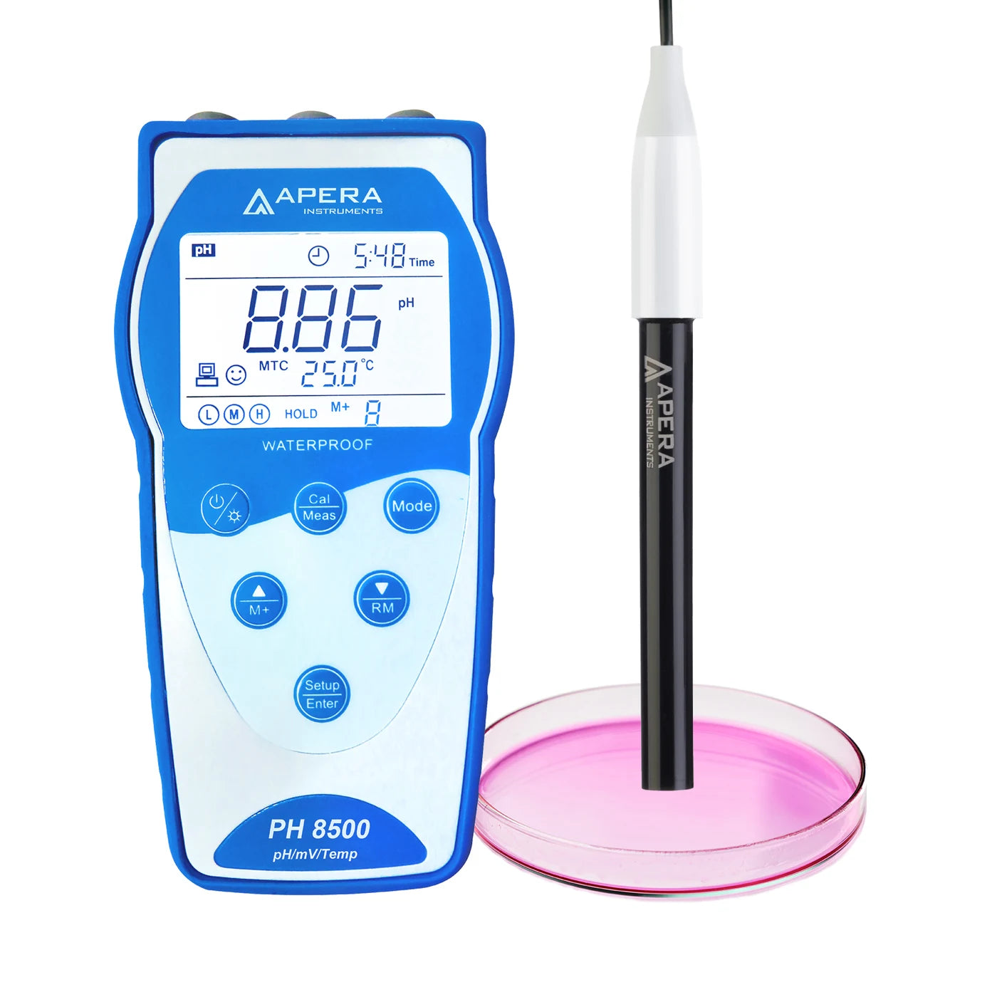 PH8500-FT meter and supplied LabSen 373 flat electrode
