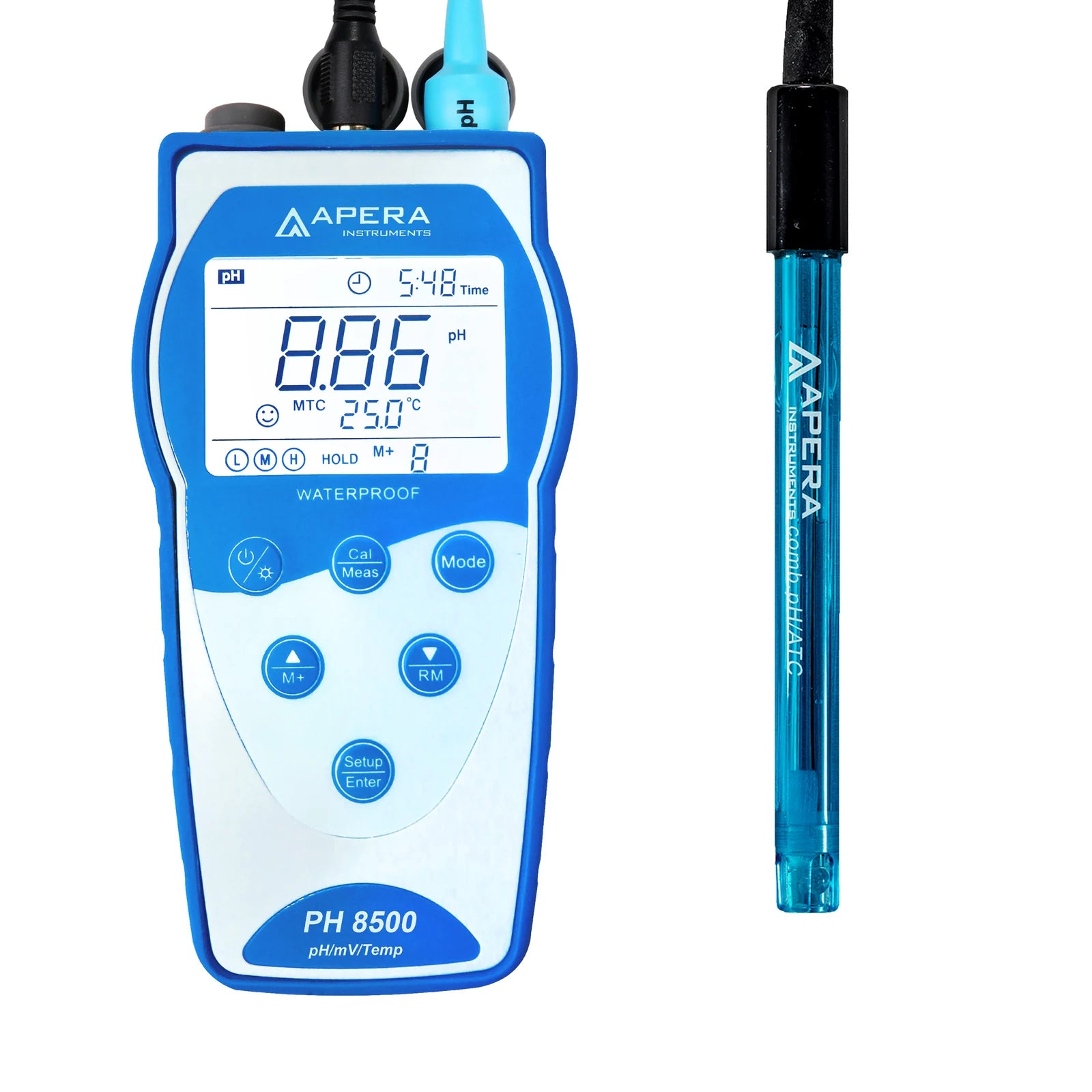 Apera PH8500 Portable pH Meter Kit with 201T-F Electrode and USB Data Logging Default Title Portable pH Meter Apera Instruments