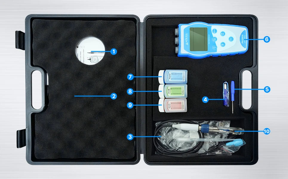 Apera PH8500-MT Portable Meat pH Meter Kit with LabSen 763 Specialty Portable pH Meter Apera Instruments