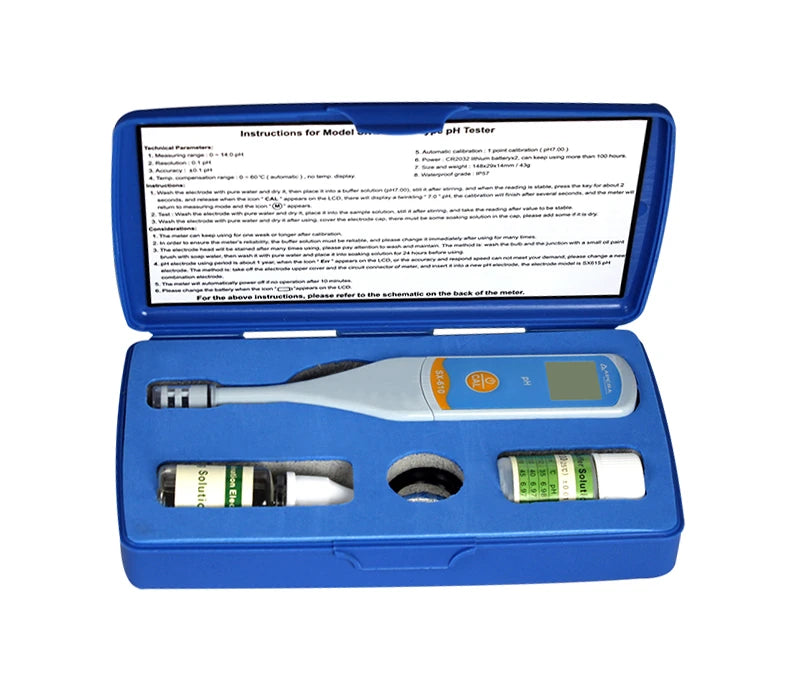 Apera SX610 Compact pH Pen Tester Kit with Replaceable SX615 Probe Compact pH Pen Apera Instruments