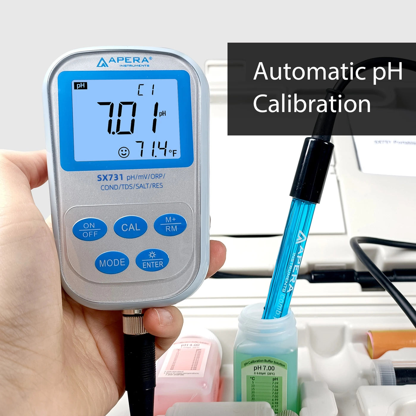 Apera SX731 Portable pH/ORP/Conductivity Meter Kit Portable Multiparameter Meter Apera Instruments