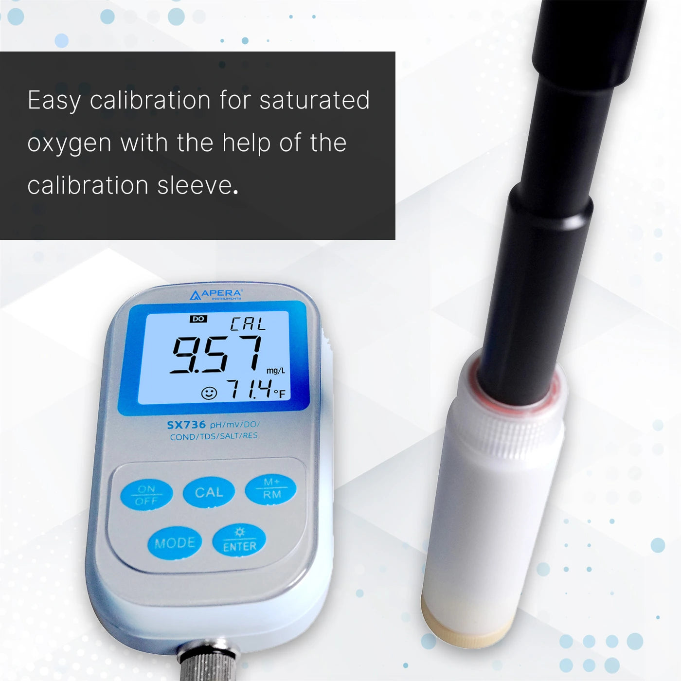 Apera SX736 Portable pH/Conductivity/DO Meter Kit Portable Multiparameter Meter Apera Instruments