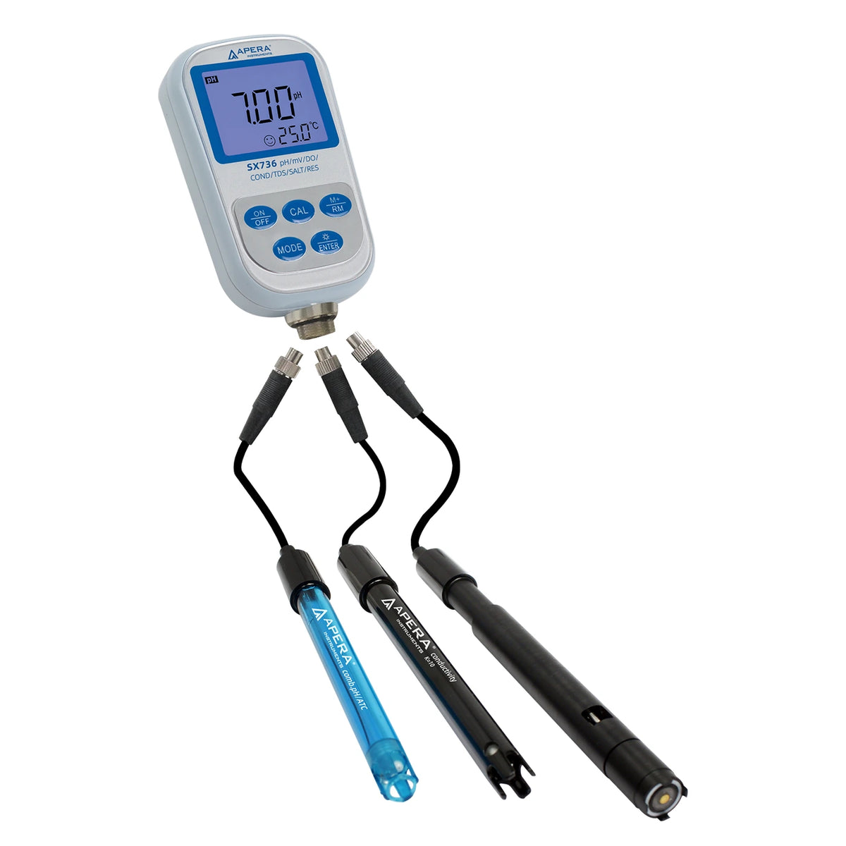 Apera SX736 Portable pH/Conductivity/DO Meter Kit Default Title Portable Multiparameter Meter Apera Instruments