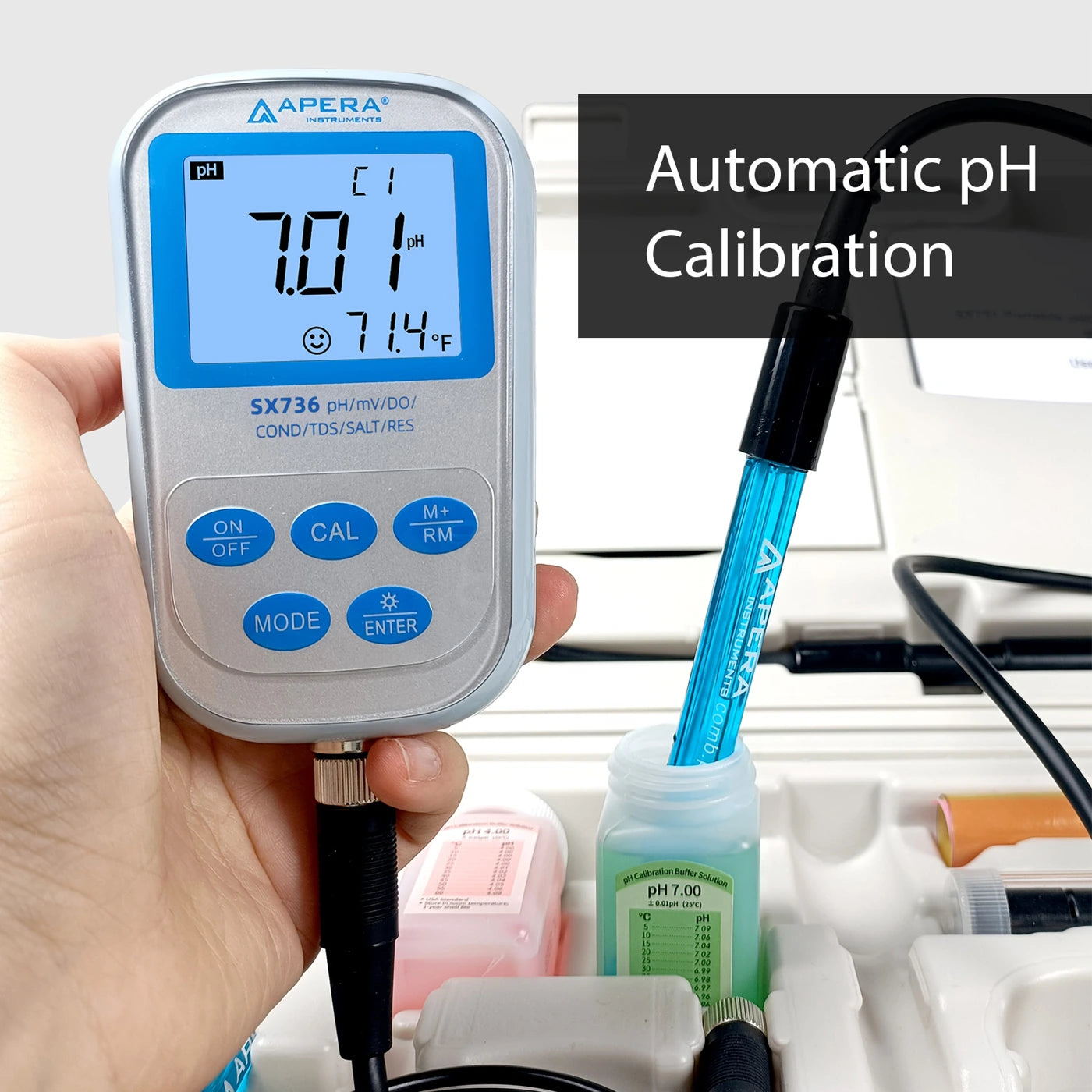 Apera SX736 Portable pH/Conductivity/DO Meter Kit Portable Multiparameter Meter Apera Instruments
