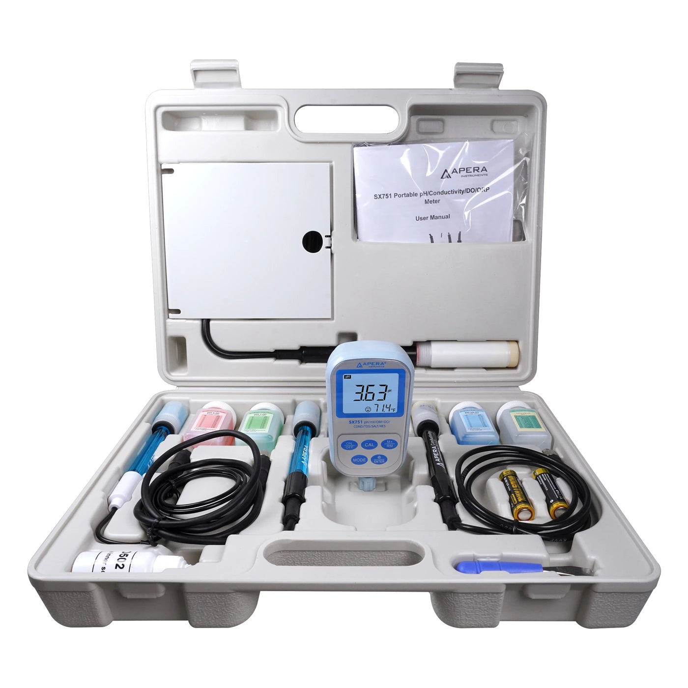 Apera SX751 Portable pH/ORP/Conductivity/DO Meter Kit Portable Multiparameter Meter Apera Instruments
