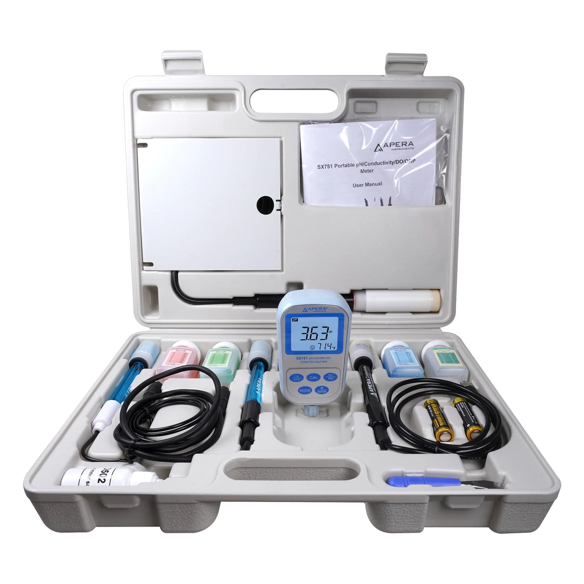 Apera SX751 Portable pH/ORP/Conductivity/DO Meter Kit Portable Multiparameter Meter Apera Instruments