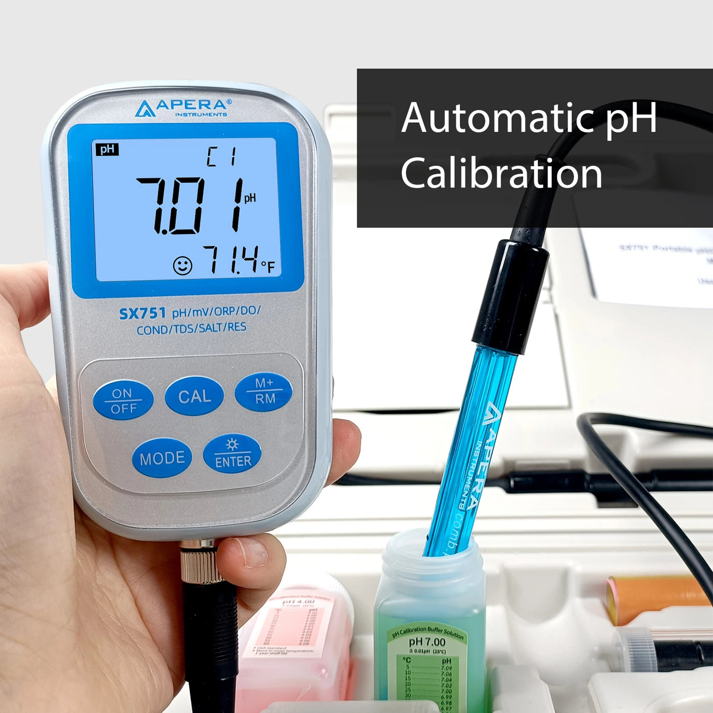 Apera SX751 Portable pH/ORP/Conductivity/DO Meter Kit Portable Multiparameter Meter Apera Instruments