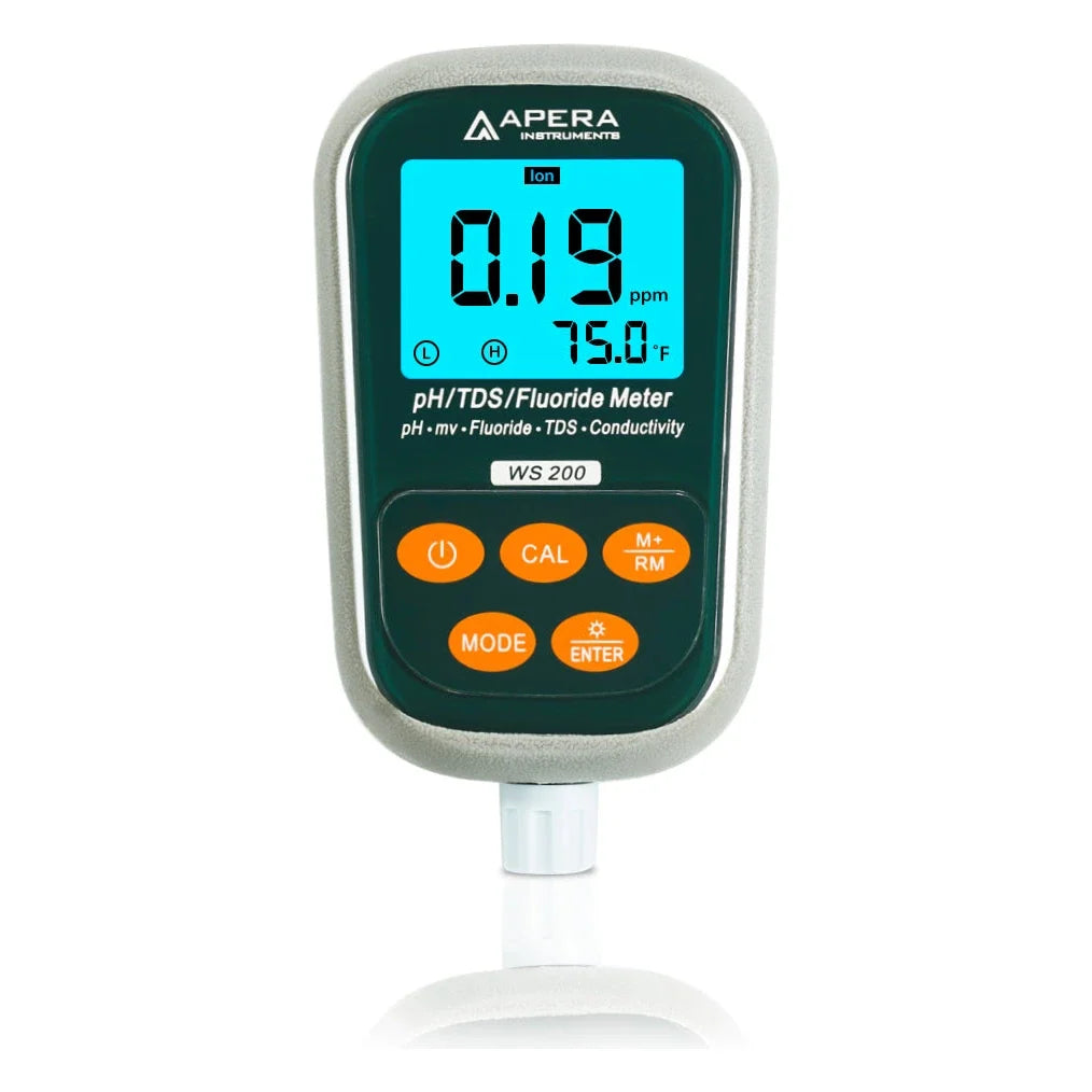 Apera Instruments WS200 Fluoride/pH/Conductivity 7-in-1 Portable Meter Kit Portable Fluoride Meter Apera Instruments