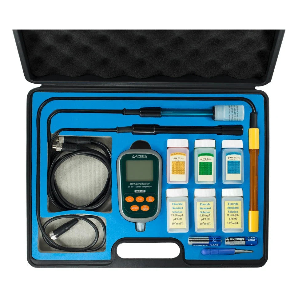 Apera Instruments WS200 Fluoride/pH/Conductivity 7-in-1 Portable Meter Kit Portable Fluoride Meter Apera Instruments