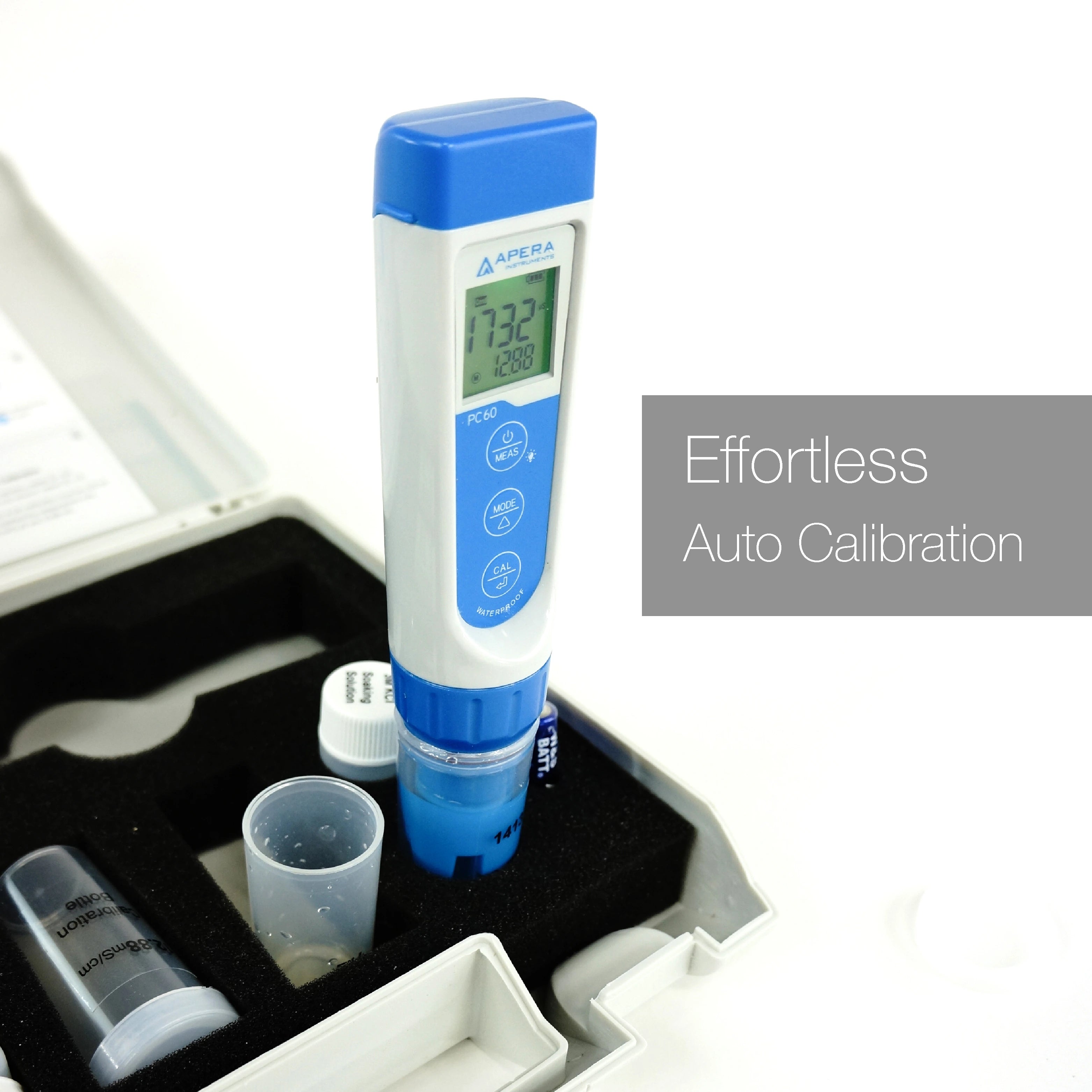 Premium Series PC60 Multi-Parameter Water Quality Tester – pH, EC, TDS, Salinity & Temperature Analysis Pocket Multi-Parameter Meter Apera Instruments
