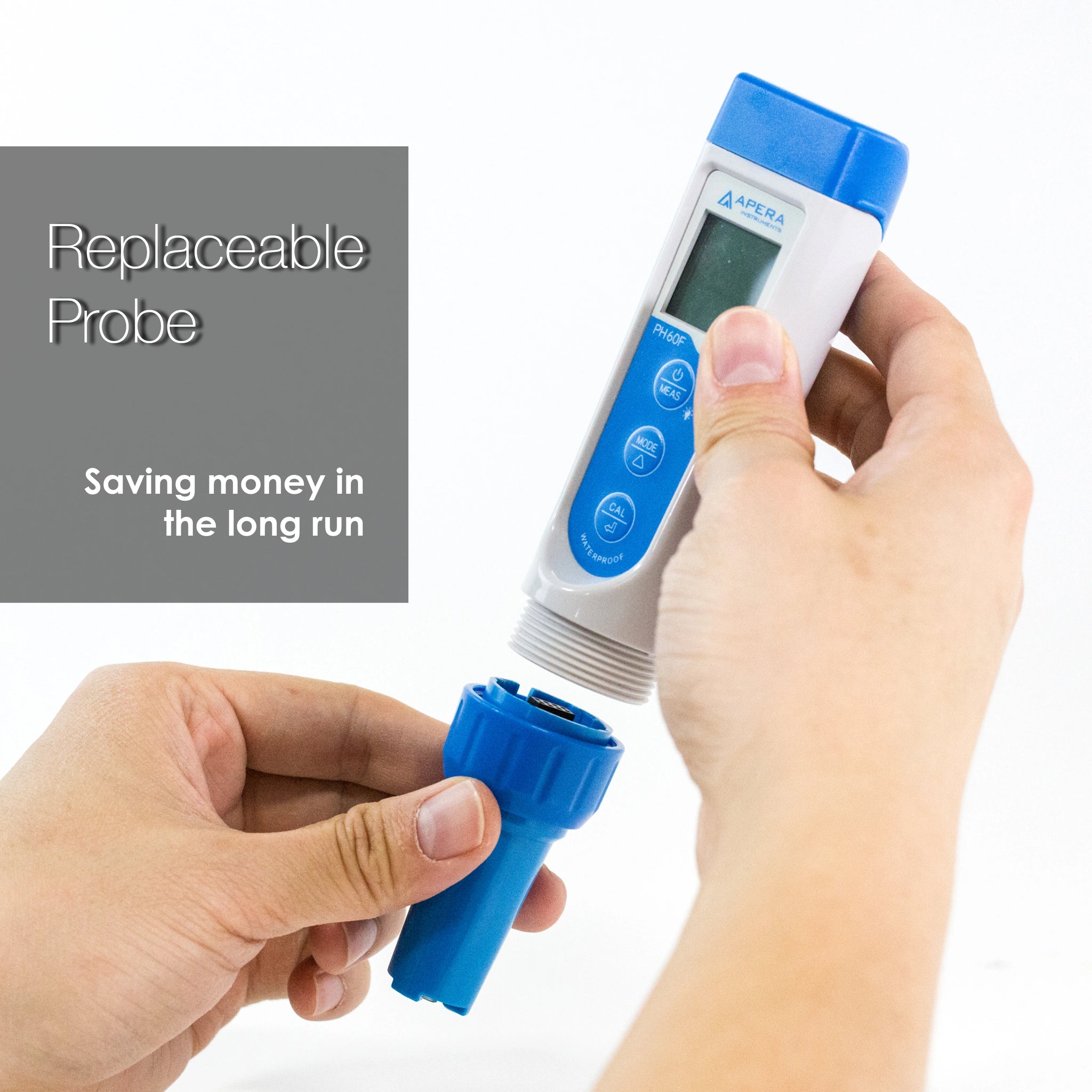 Premium Series PC60 Multi-Parameter Water Quality Tester – pH, EC, TDS, Salinity & Temperature Analysis Pocket Multi-Parameter Meter Apera Instruments