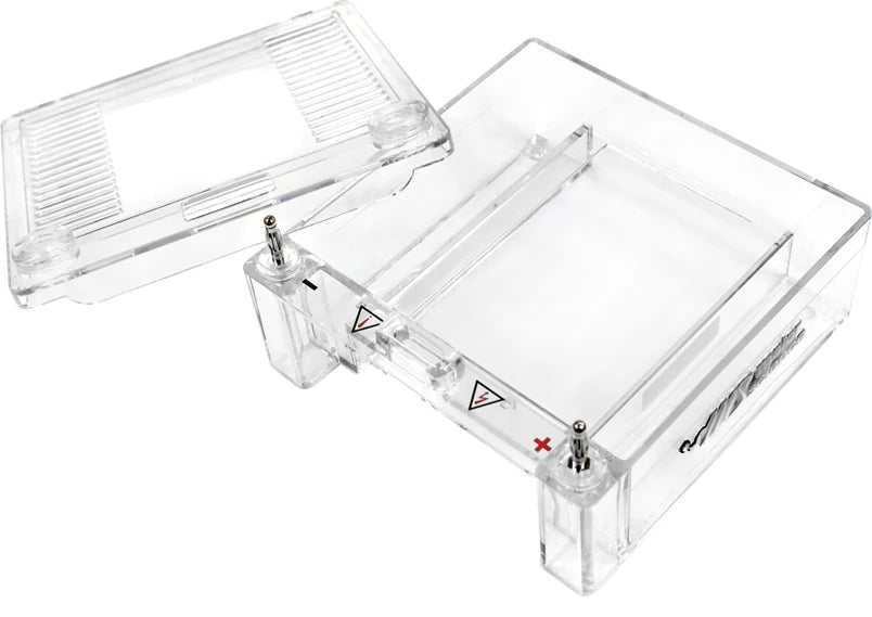 Transparent MJ-105A tank and lid, shown without its included casting accessories