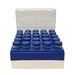 MacroTube® Vivid™ 5 mL Sterile Screw‑Cap Tubes with Printed Graduations C2581 | Freezer Box | Polycarbonate | 17.4mm Wells | 25-Place (5×5) | For 5mL Tubes | Qty 5 Microcentrifuge Tubes MTC Bio
