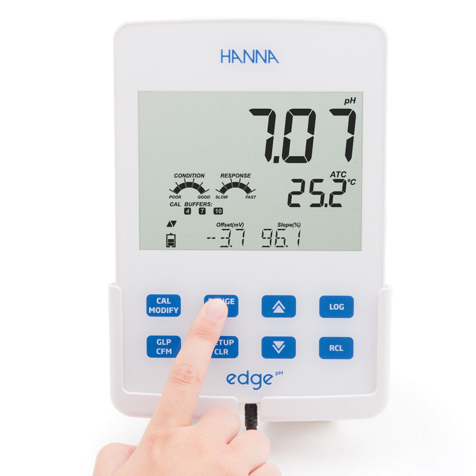 Hanna edge® HI2002-01 Dedicated pH/ORP Meter Multiparameter pH Meter Hanna Instruments