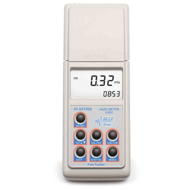 Hanna Instruments HI847492-01 Haze Turbidity Meter for Beer – ASBC Compliant Nephelometer Portable Turbidity Meter Hanna Instruments