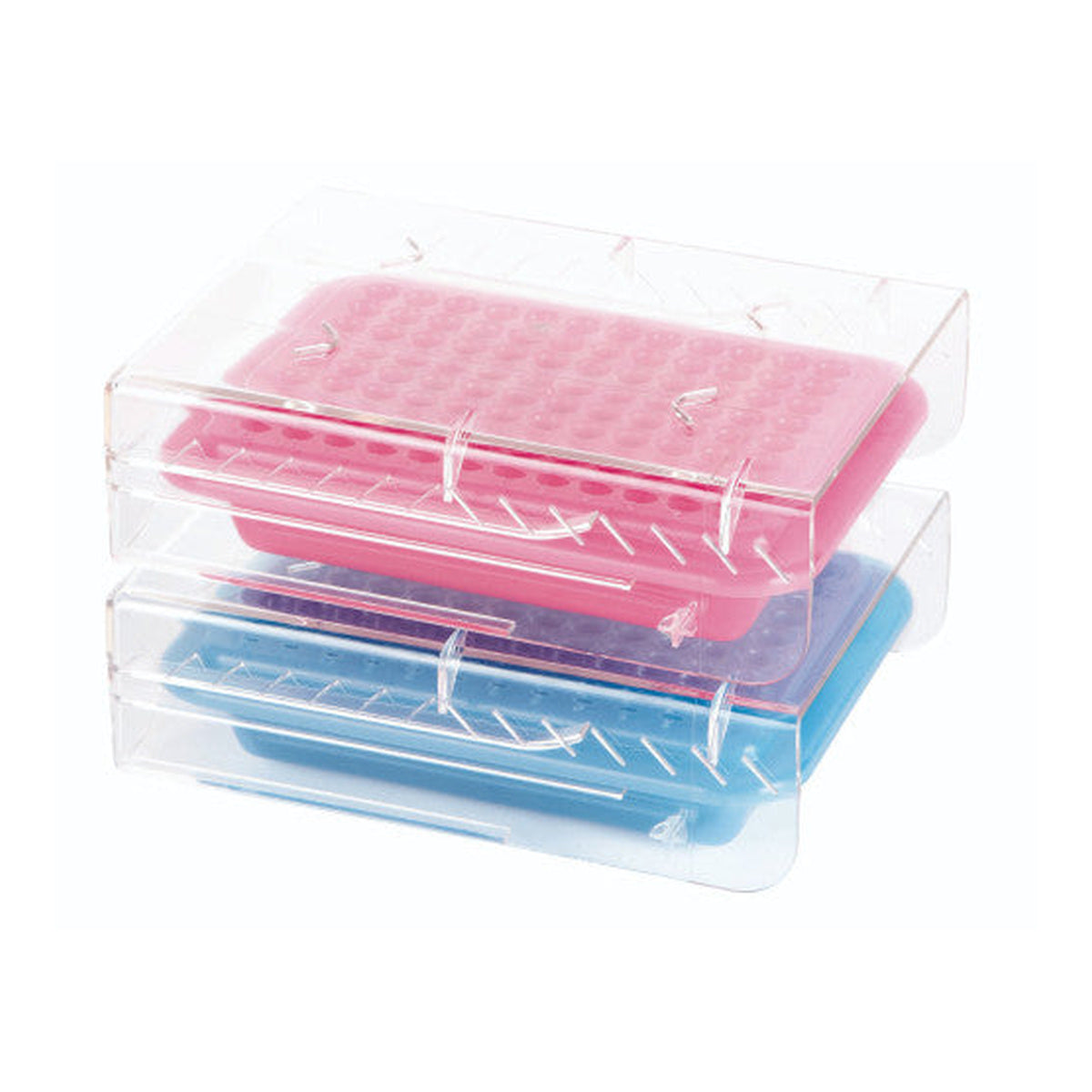 PCR COOLERS Assorted (Pink Light Blue and Purple Dark Blue) Heathrow Scientific