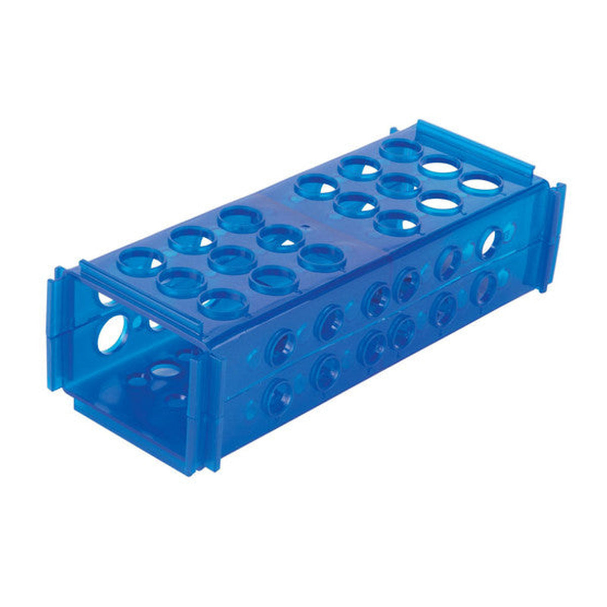 CLINICAL 4-WAY TUBE RACKS Blue Heathrow Scientific