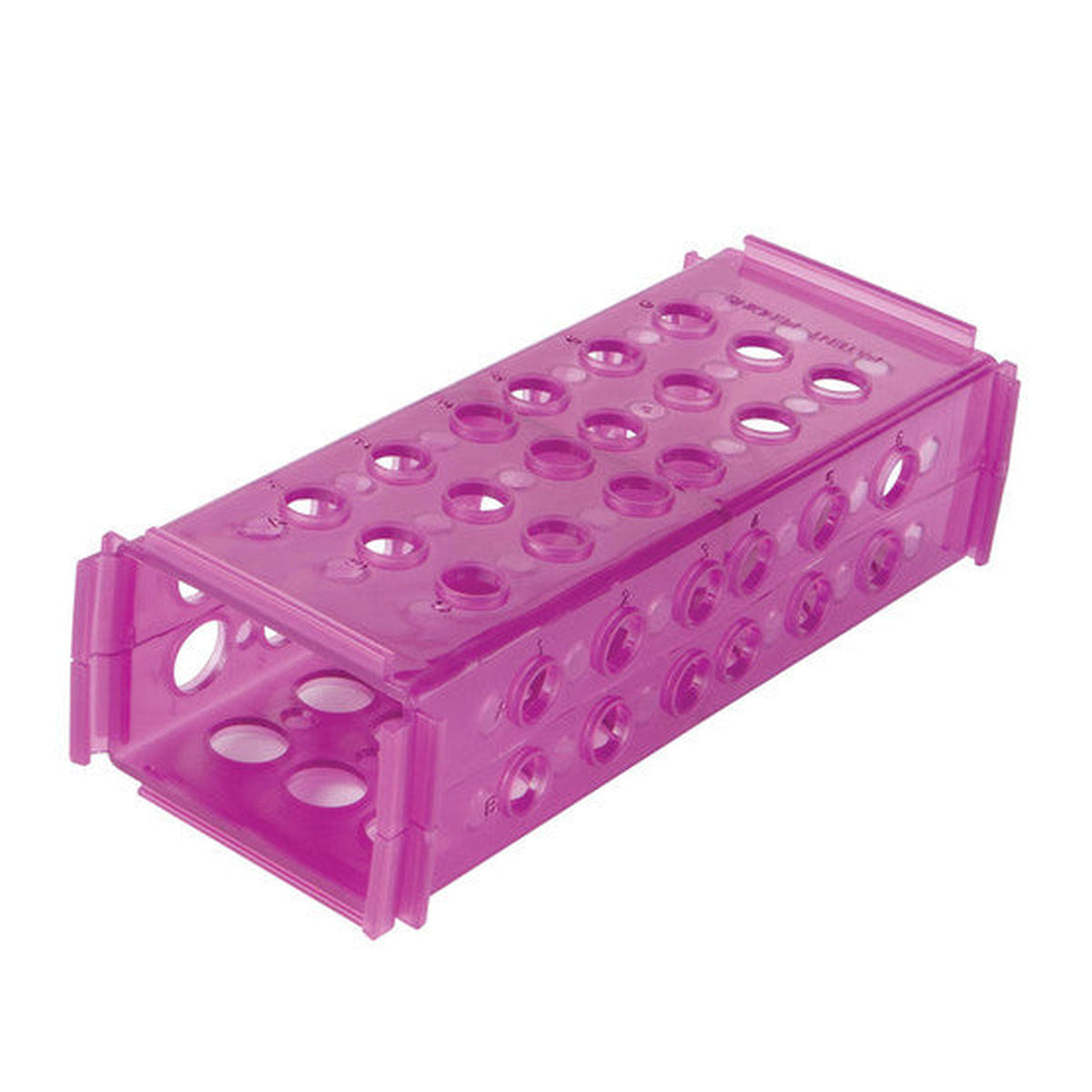 CLINICAL 4-WAY TUBE RACKS Purple Heathrow Scientific