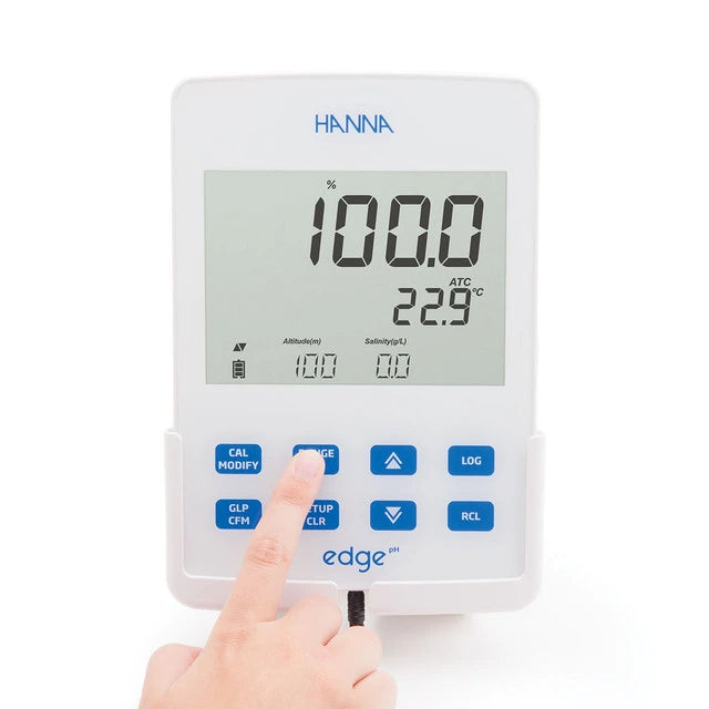 Hanna instruments HI2004 edge® Dissolved Oxygen Meter – High-Accuracy DO Testing with Advanced Polarographic Probe