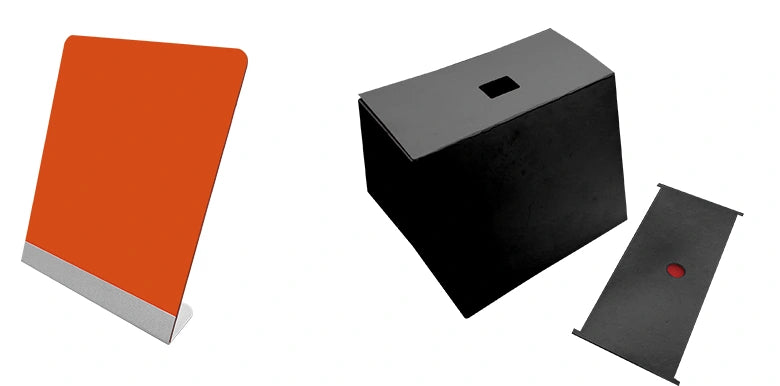 MBE-200A included inclined amber filter and synthetic-paper hood, isolated from the manufacturer accessory chart