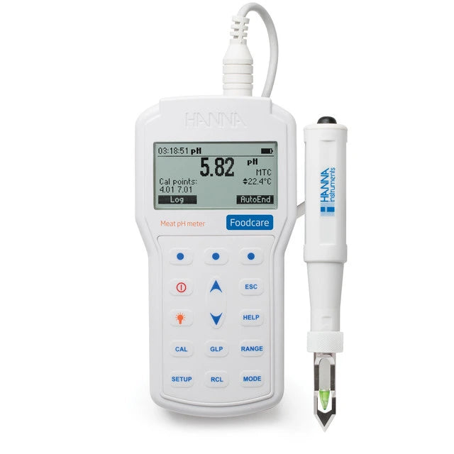 Hanna HI98163 Professional Portable Meat pH Meter Portable Meat pH Meter Hanna Instruments