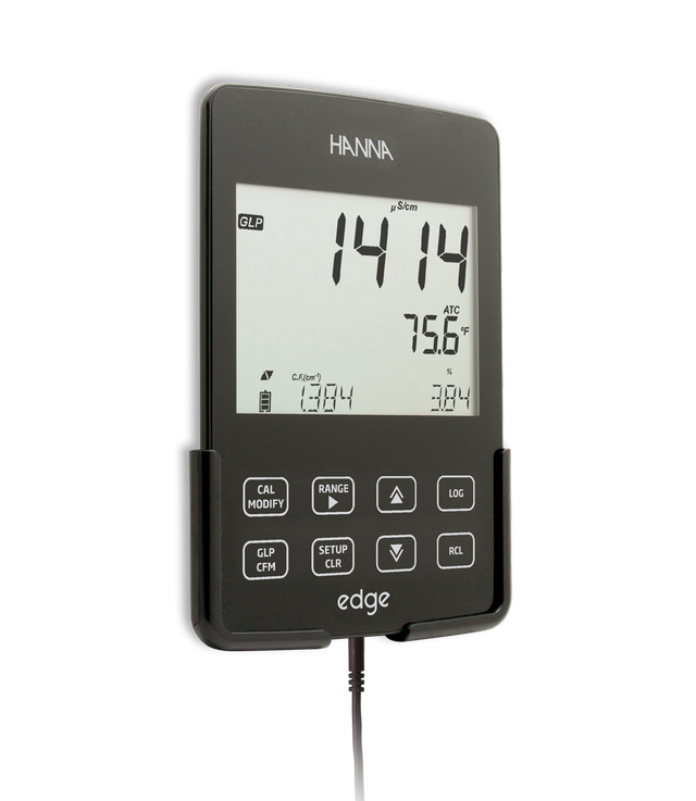 Hanna Instruments HI2030-01 edge® Multiparameter EC/TDS/Salinity Meter – Advanced Digital Conductivity Tester Multiparameter Meter Hanna Instruments