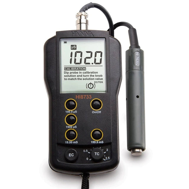 Hanna Instruments HI8733 Multi-Range EC Meter - Conductivity Tester