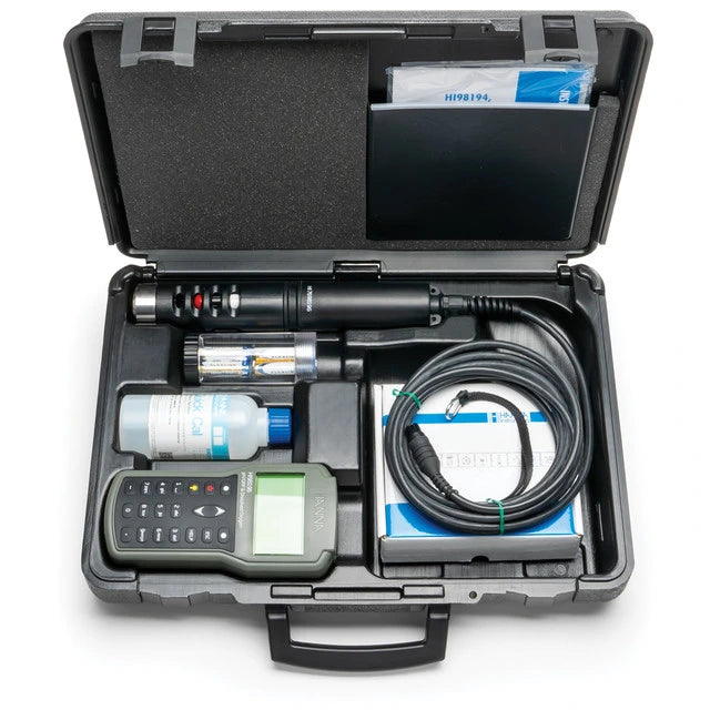 Hanna Instruments HI98196 Multiparameter Waterproof Meter – pH, ORP, Dissolved Oxygen, Pressure & Temperature Measurement Portable Multi-Parameter Meter Hanna Instruments