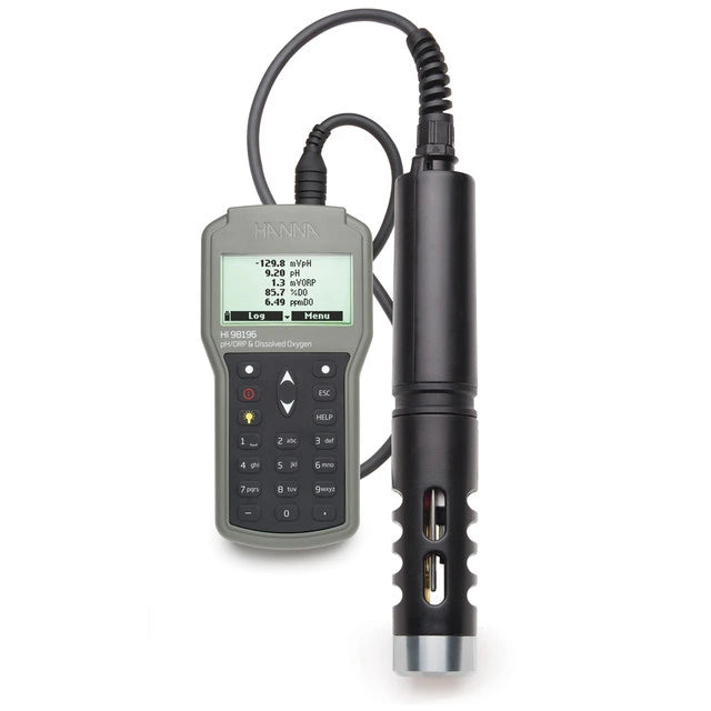 Hanna Instruments HI98196 Multiparameter Waterproof Meter – pH, ORP, Dissolved Oxygen, Pressure & Temperature Measurement Portable Multi-Parameter Meter Hanna Instruments