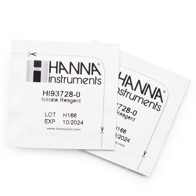Hanna Instruments Reragents Hanna HI93728‑01 Nitrate Reagents for Photometers – 100 Tests — Blue ...