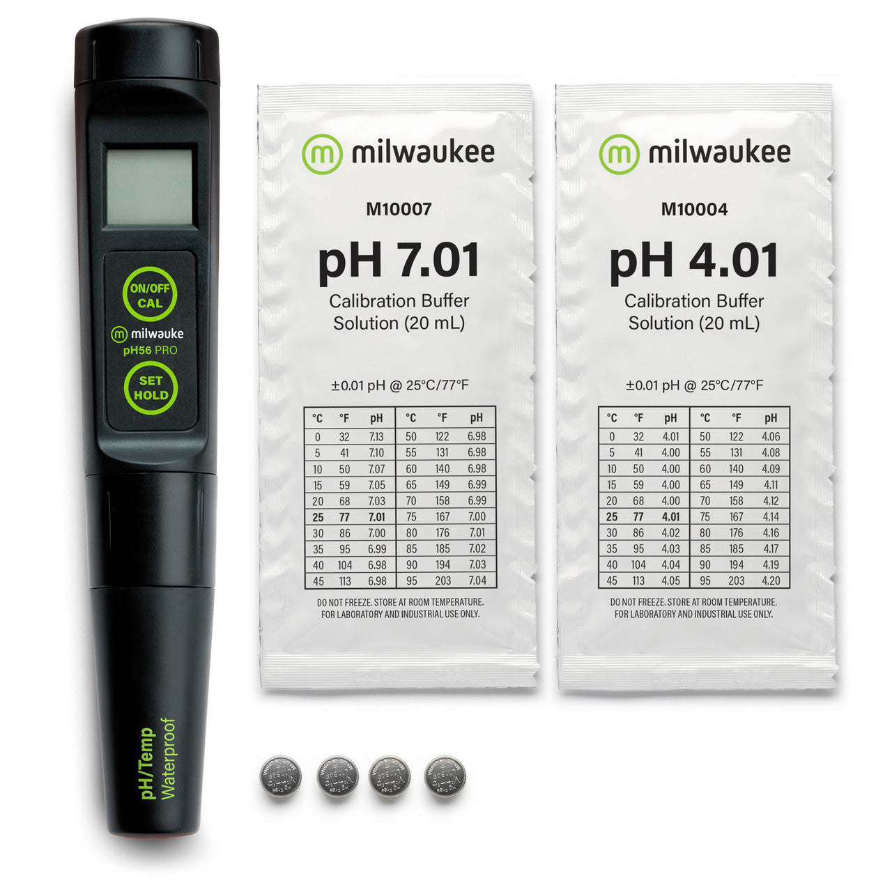 Milwaukee PH56 PRO Waterproof 2-in-1 pH/Temp Tester with Replaceable Probe Milwaukee Instruments