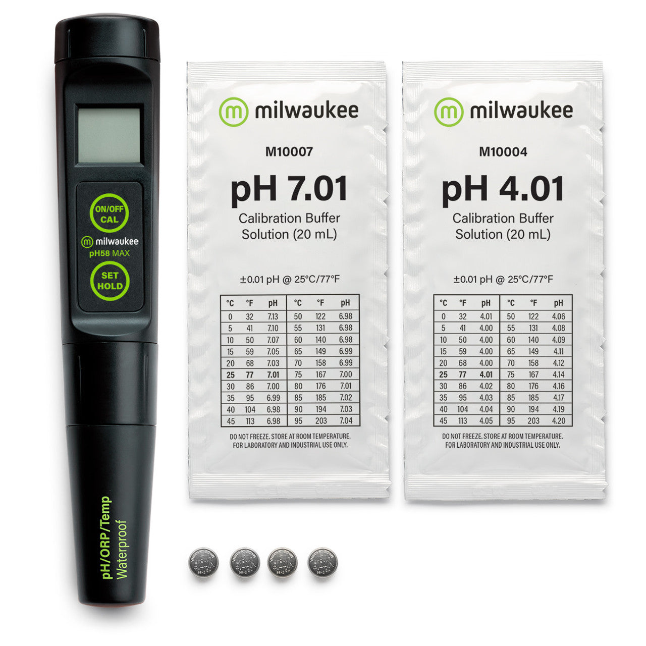 Milwaukee pH58 MAX Waterproof 3-in-1 pH/ORP/Temp Tester with Replaceable Probe Milwaukee Instruments