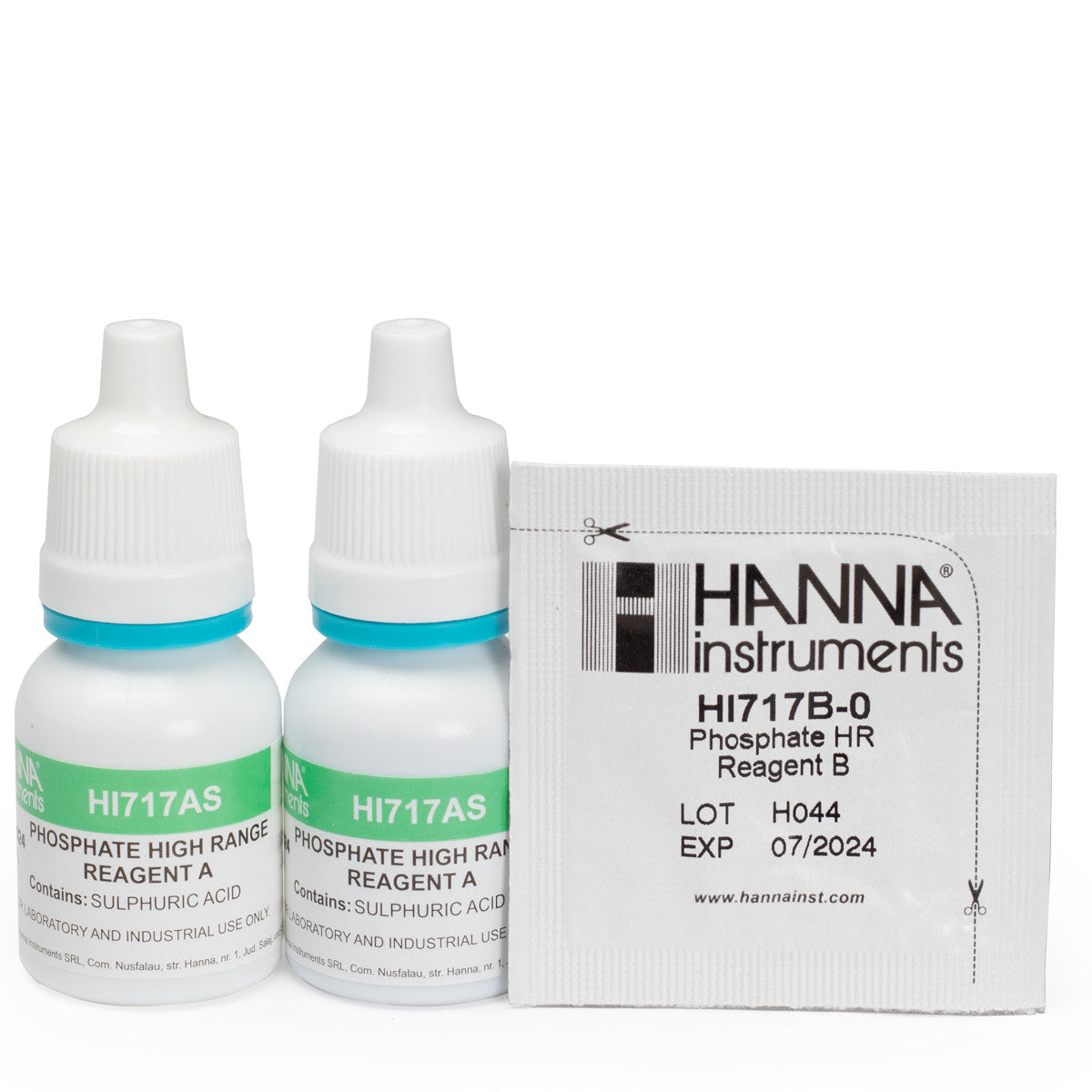 Hanna HI717-25 Phosphate High Range Checker Reagents, 40 Tests Default Title Reagents Hanna Instruments