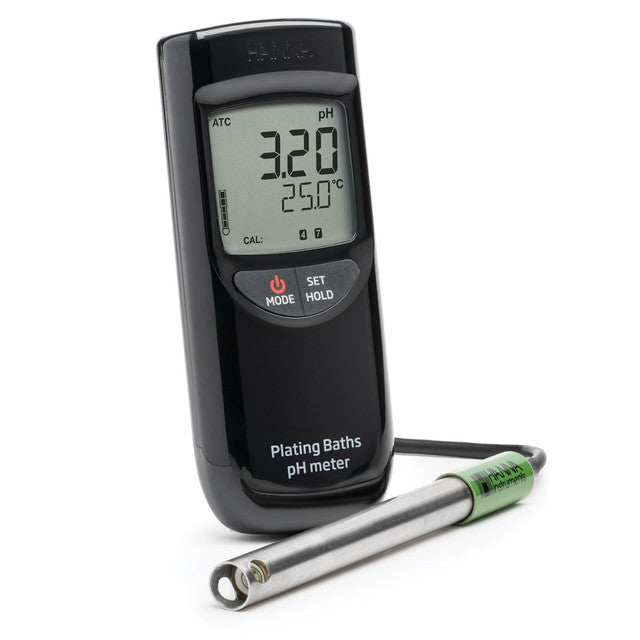 Hanna Instruments HI99131 Portable pH Meter for Plating Baths Portable pH Meter Hanna Instruments